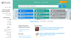 Desktop Screenshot of library.fuller.edu